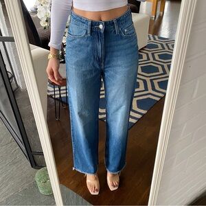 H&M & Denim Collection Women’s High-Rise Straight Leg Jeans - Blue! 👖